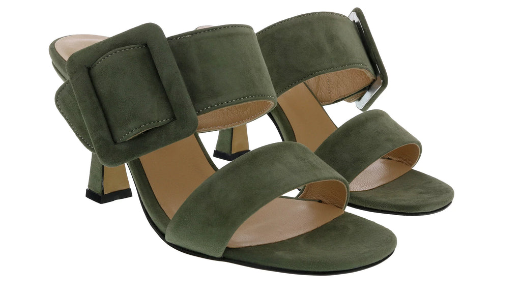 Forest Green High Heel Slide I644
