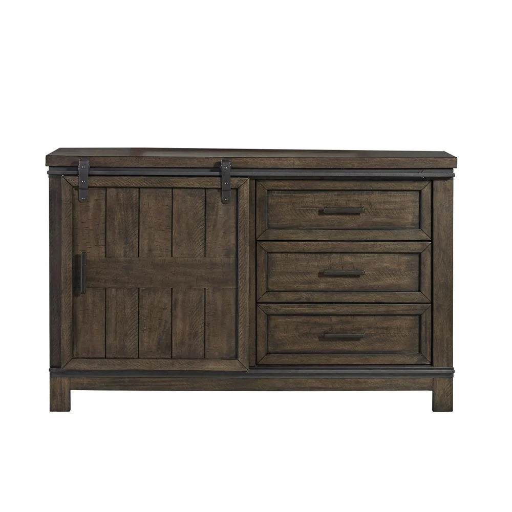 Dark Gray Barn Door Dresser B700464