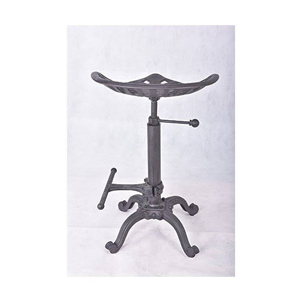 Rustic Industrial Farmhouse Tractor Seat Adjustable Bar Stool D281