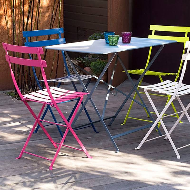 White Square Folding Table H861