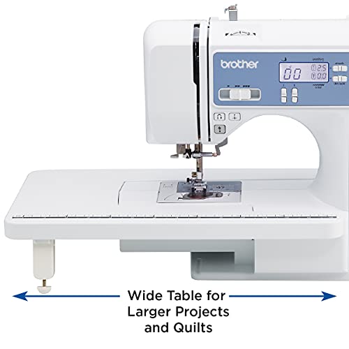 Computerized Sewing and Quilting Machine with 165 Built-in Stitches, LCD Display, White Y97248