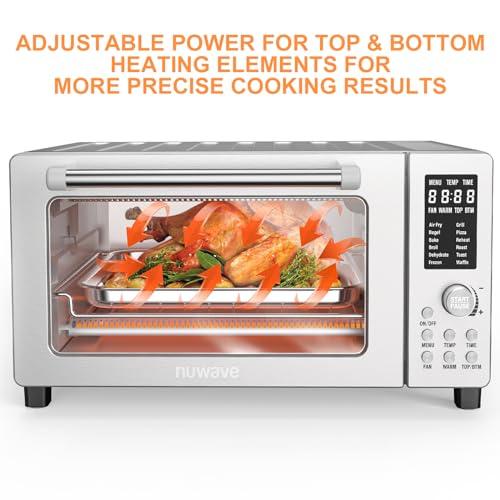 10-in-1 Air Fryer Toaster Oven, 21-Qt Stainless Steel T14857