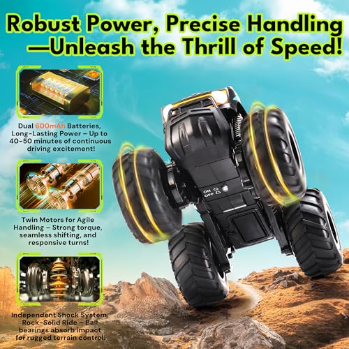 1:16 Waterproof Remote Control Monster Truck Pickup Car 4WD All Terrain Off-Road Toy V2812