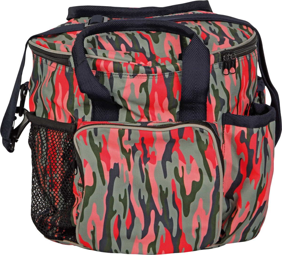 Grooming Bag with Brush Set One Size Black/Red S71939