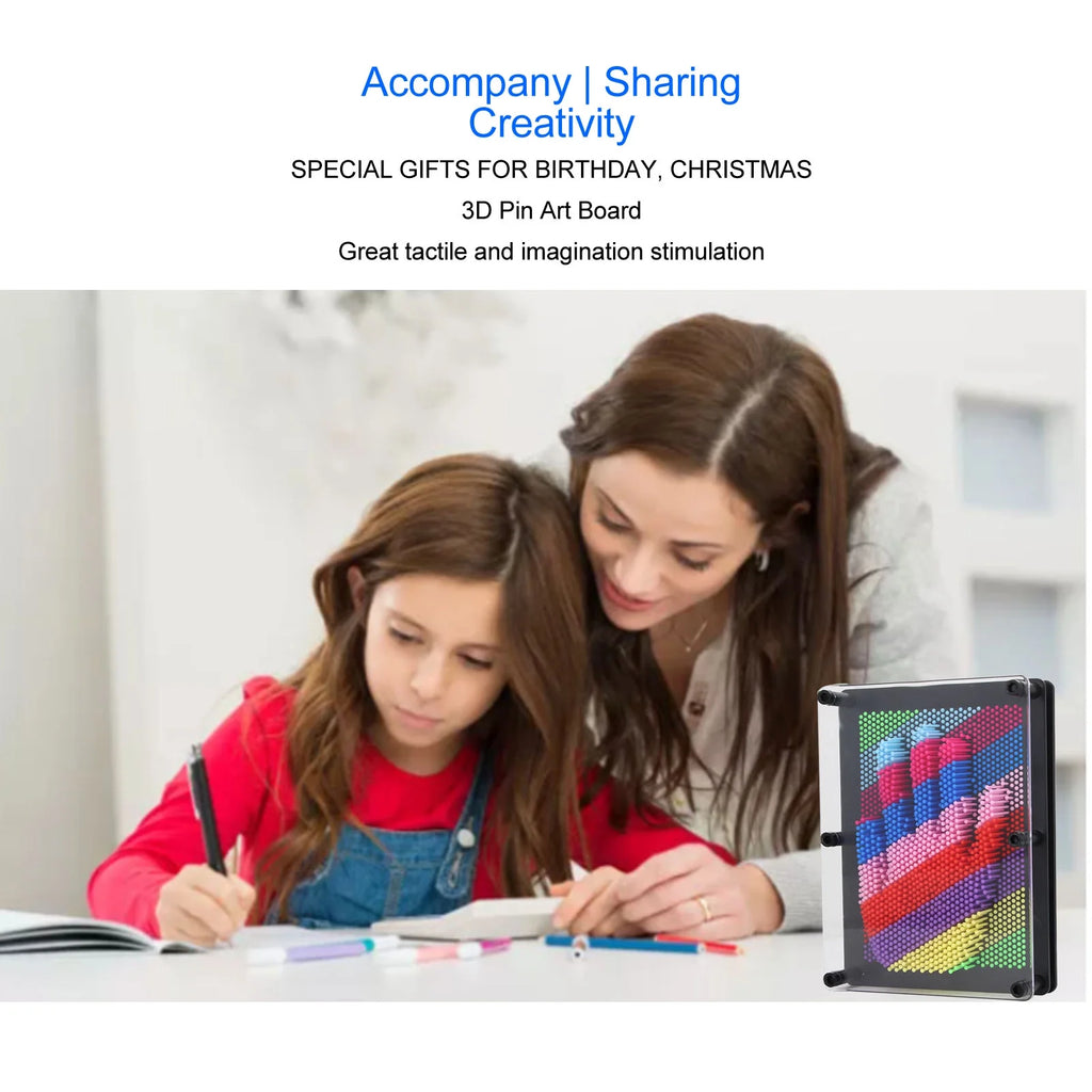 3d Pin Art Toy with Black border N4956