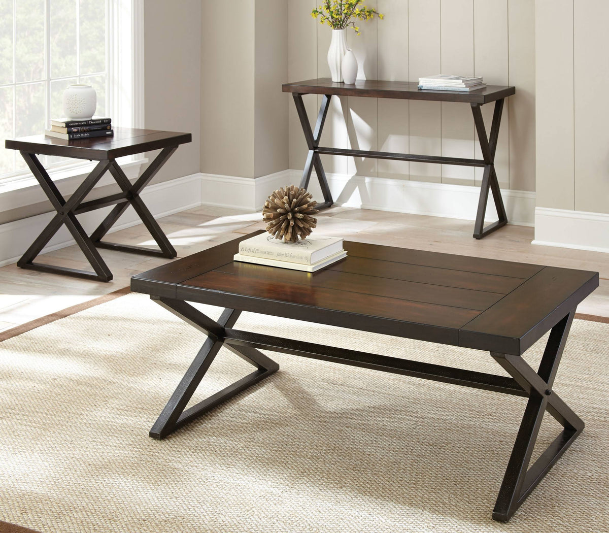 Dark Cherry Console Table Y571506