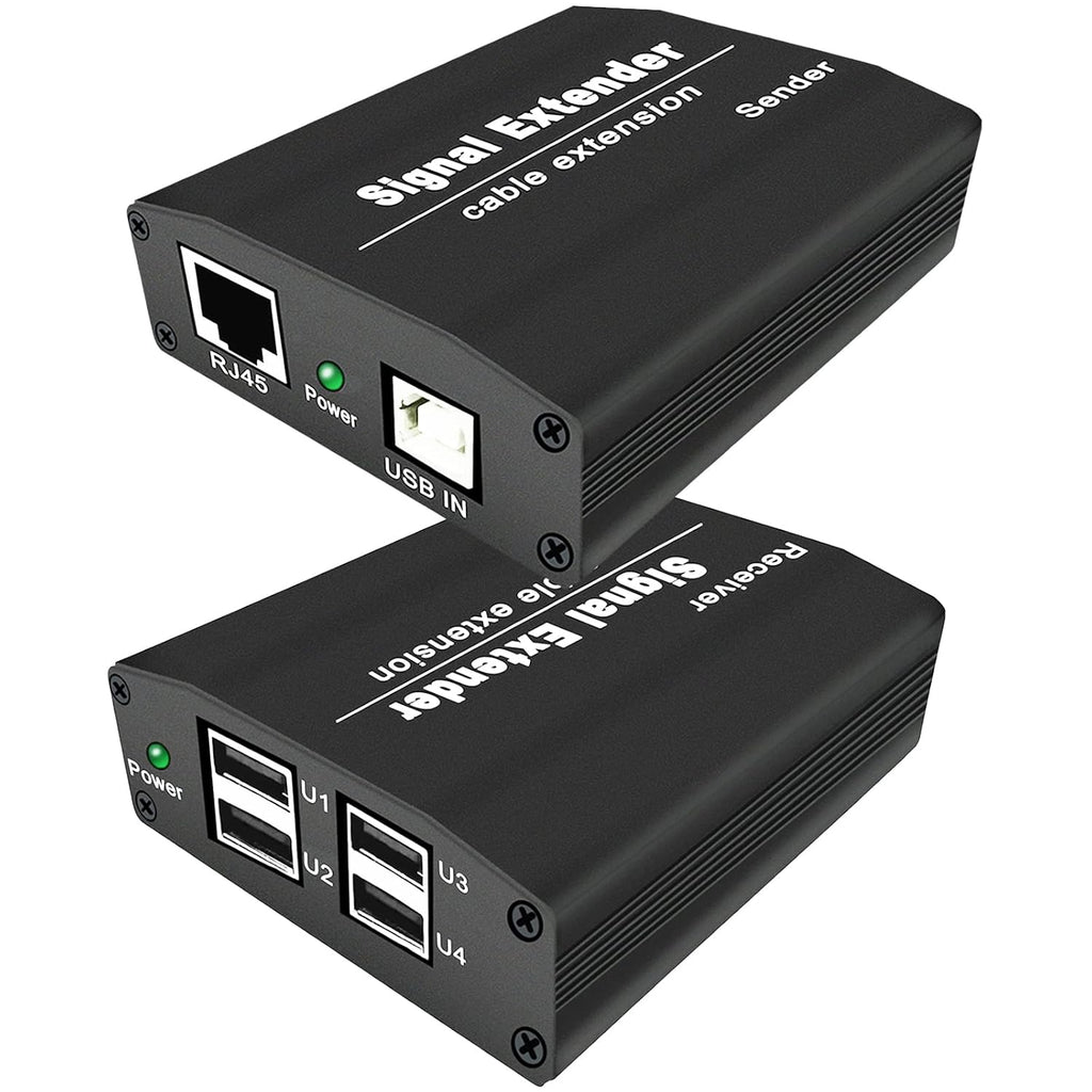 USB Extender up to 164ft/50m Over Cat5/5e/6/7 4 USB2.0 Ports F6754
