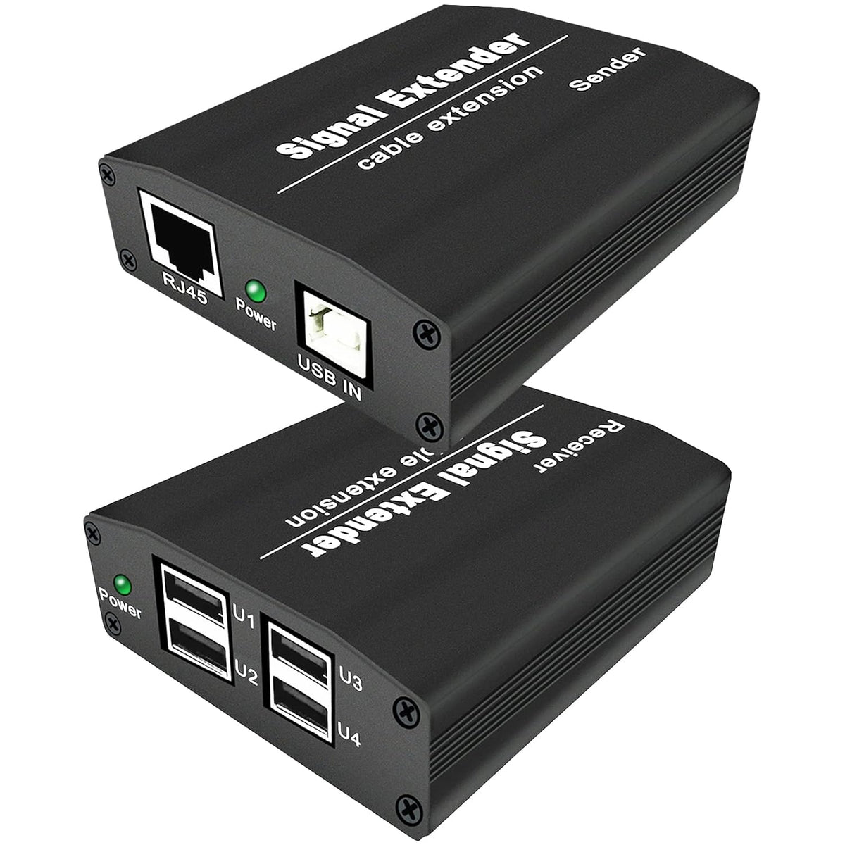 USB Extender up to 164ft/50m Over Cat5/5e/6/7 4 USB2.0 Ports F6754
