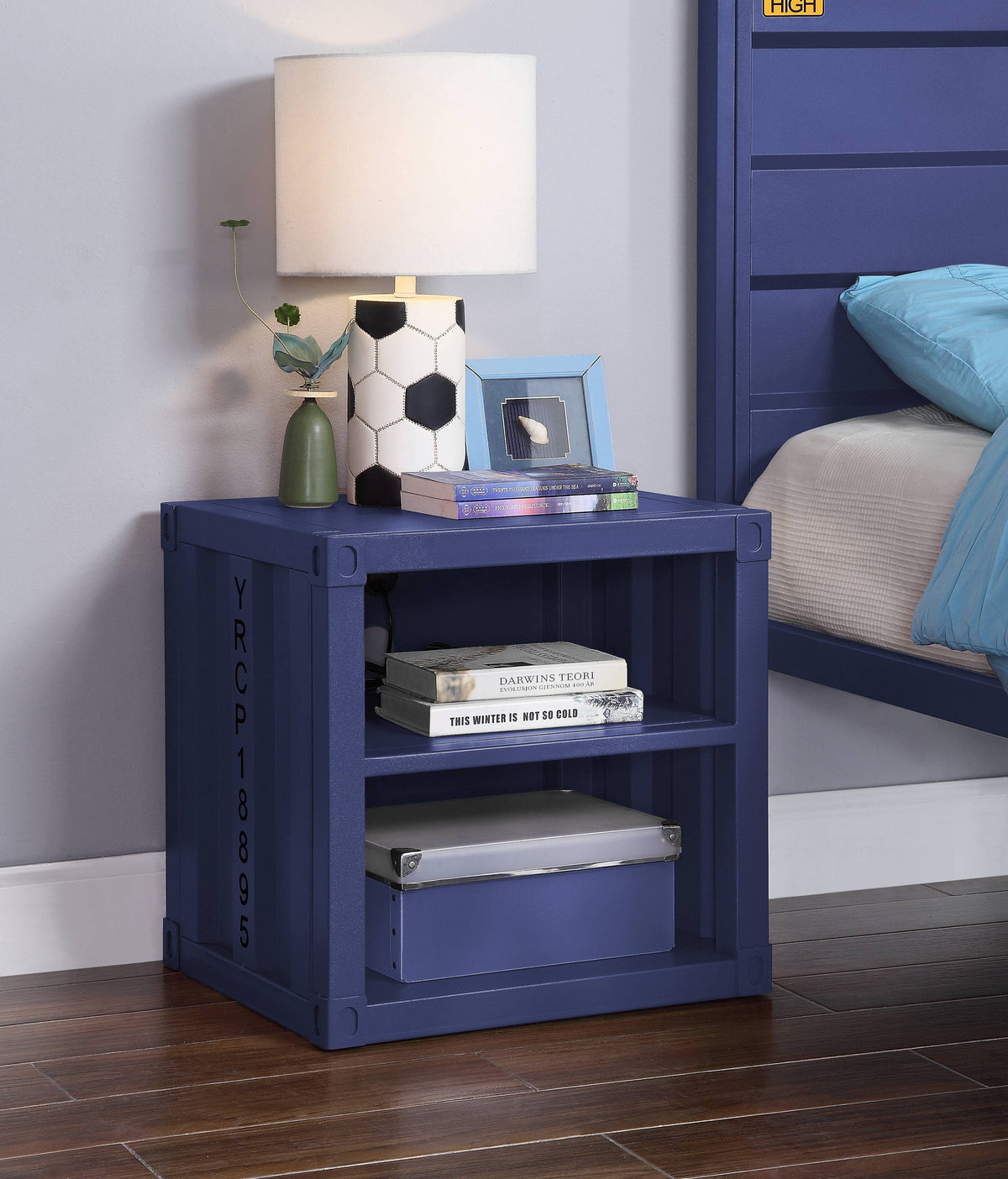 Blue Nightstand R3743