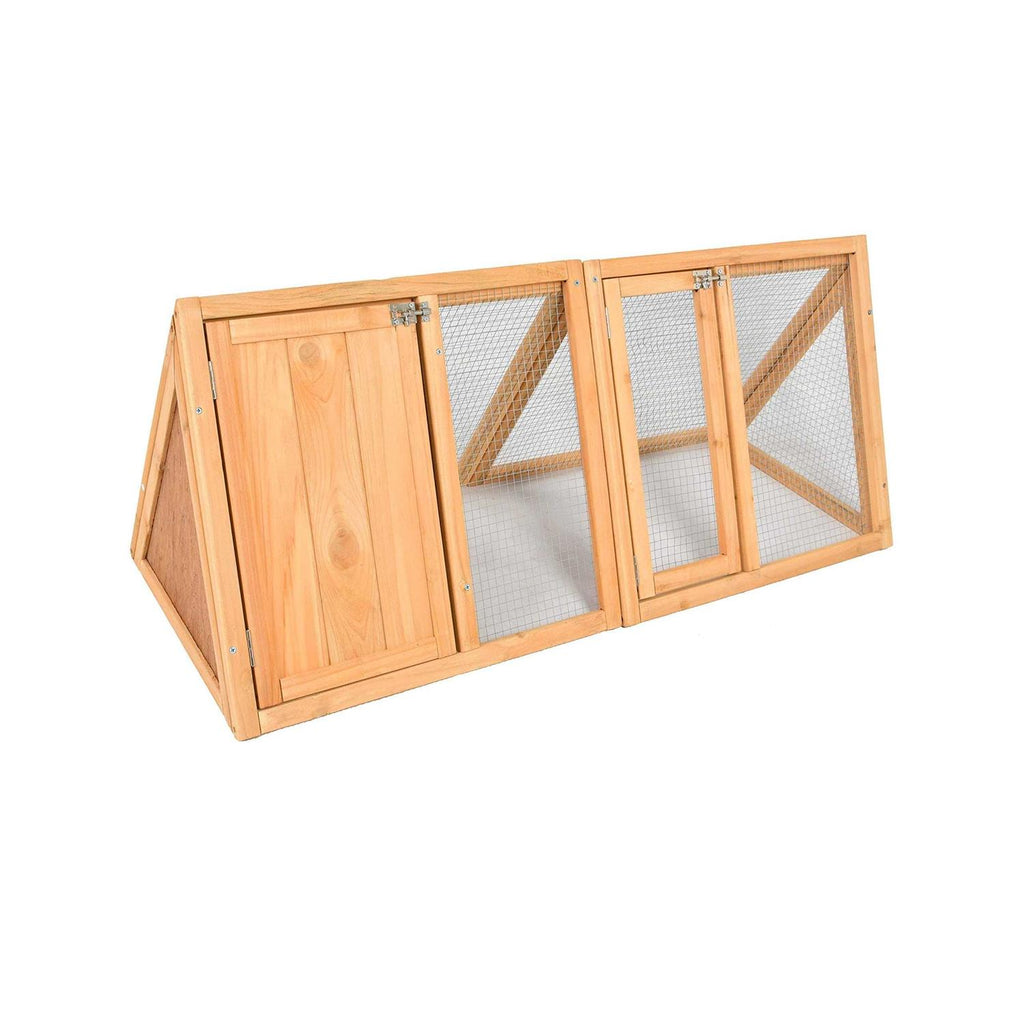 Wooden A-Frame Rabbit Hutch Chicken Coop N54522