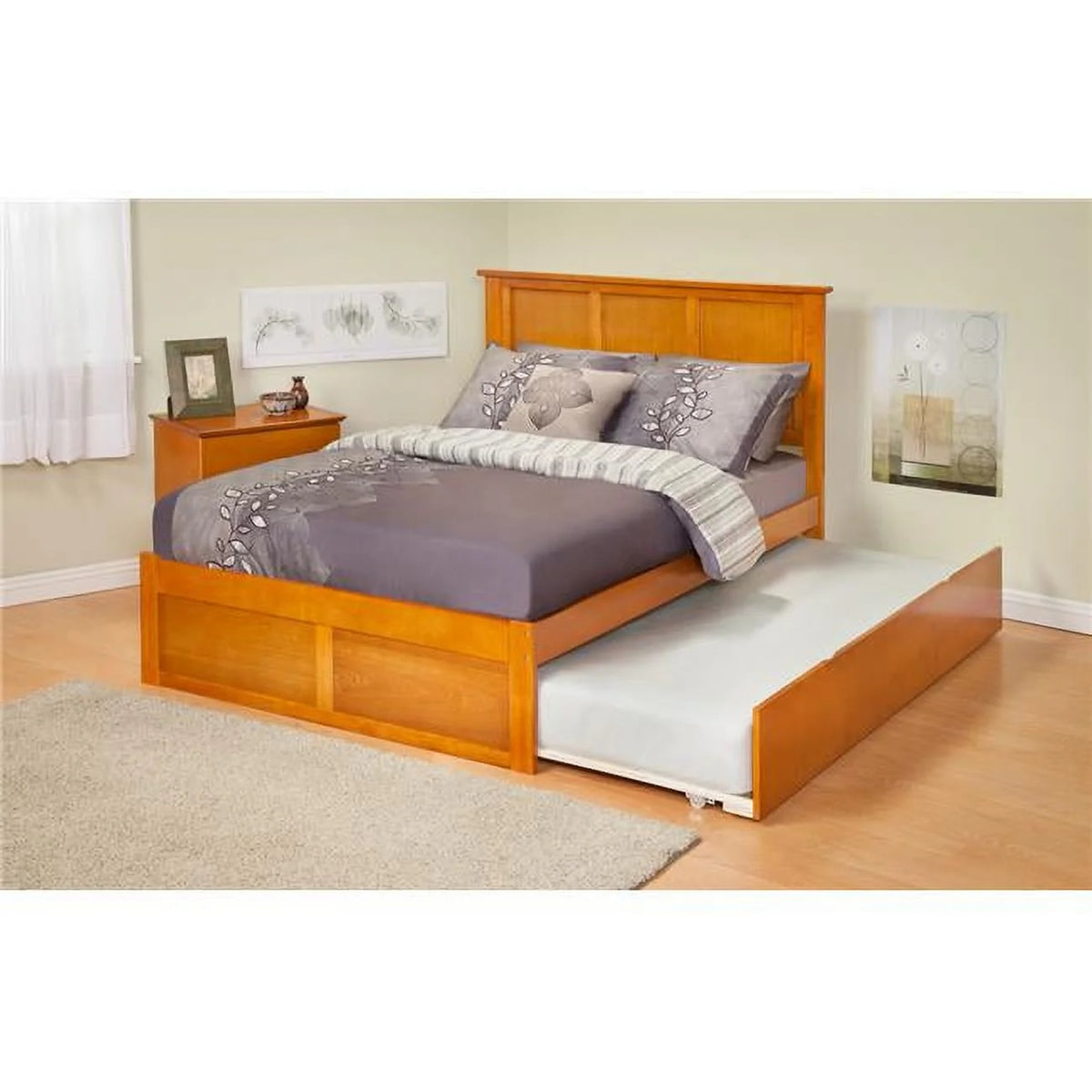 Espresso Twin Size Trundle Bed T18117