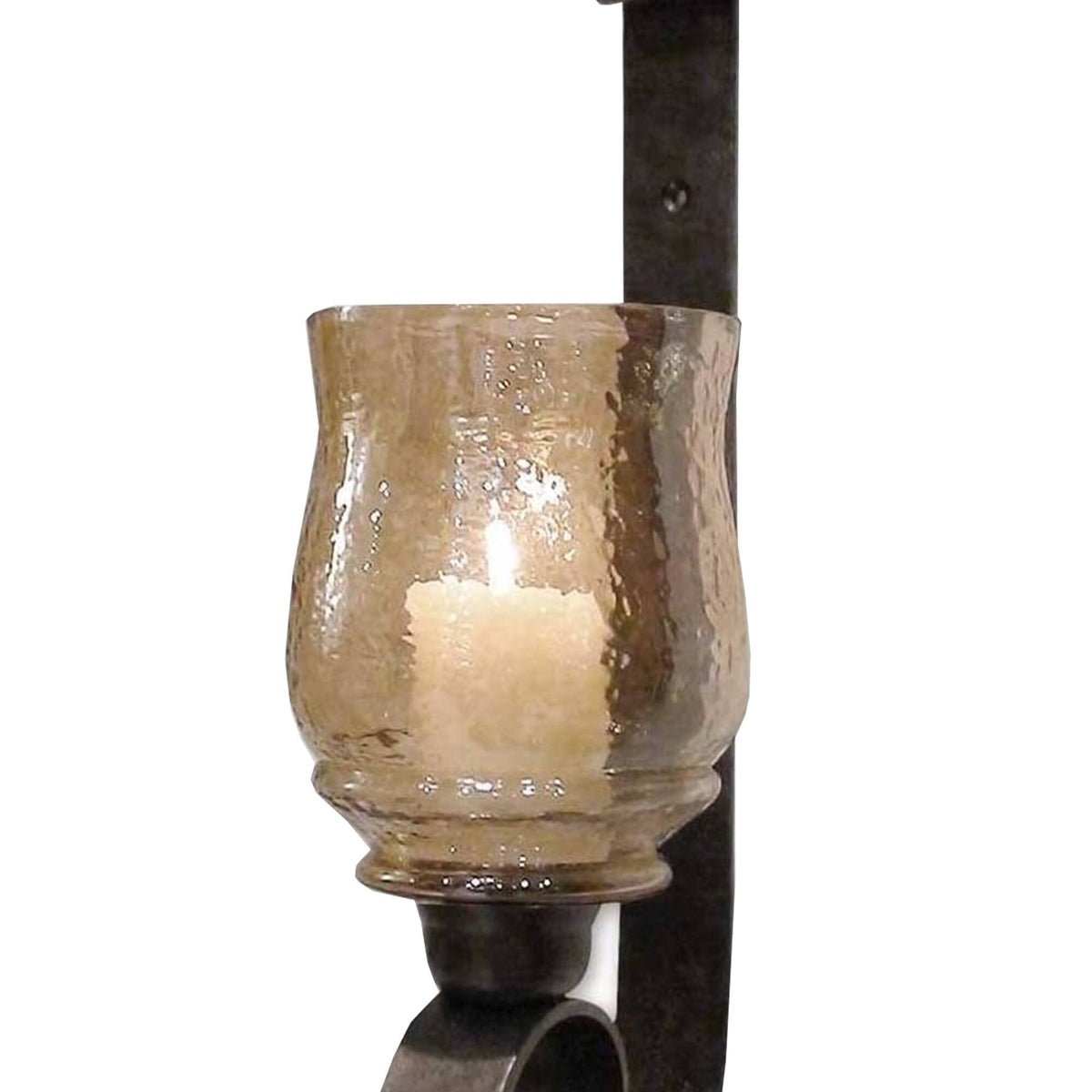 Set of 2 Bronze Wall Mounted Candle Holder Sconce I678