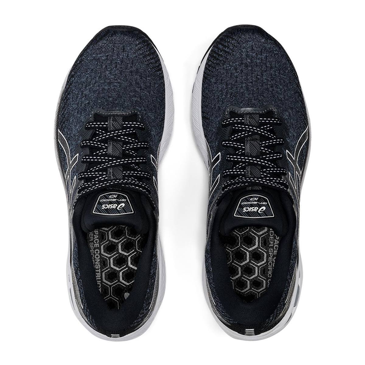 Black/White 8 D Running Shoes K458651