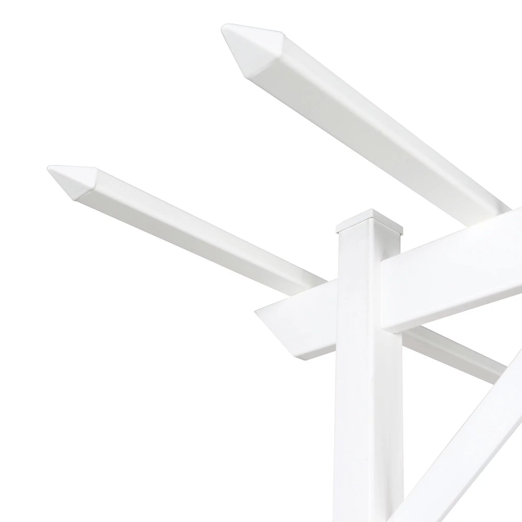 White PVC Garden Arbor E7051