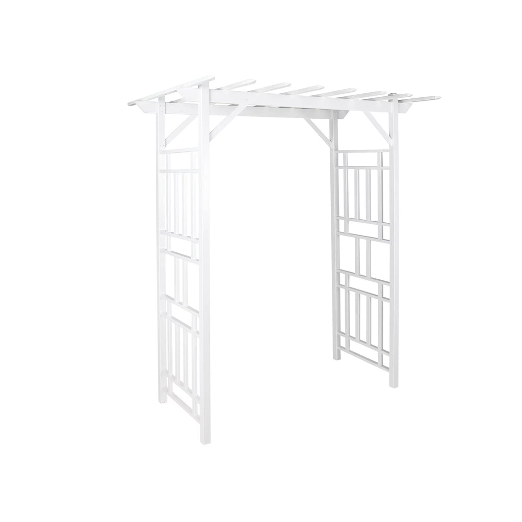 White PVC Garden Arbor E7051