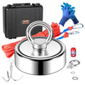 1200 LBS Double Sided Neodymium Magnet Fishing Kit with 65 FT Rope V309510