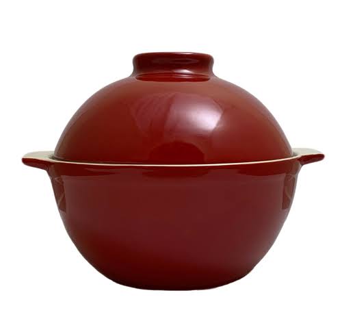 Red Glazed Bread Dome H453741