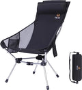 Ultralight High Back Folding Camping Chair with Carry Bag I1729