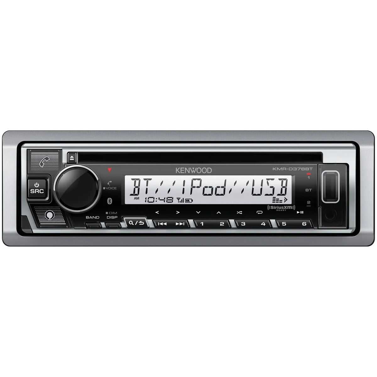Single-DIN In-Dash CD Receiver with Bluetooth B107