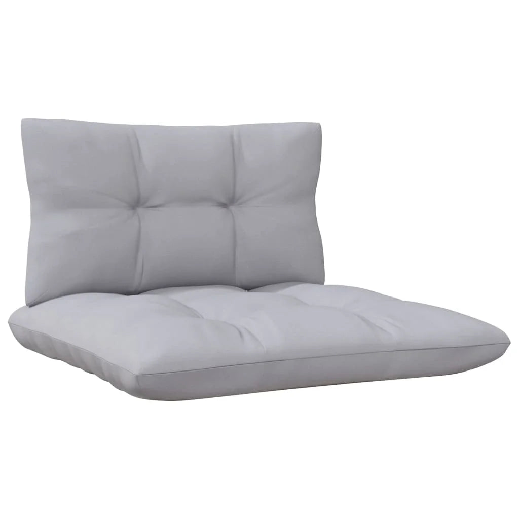 Gray Cushions Solid Pinewood 2-Seater Patio Sofa F31247