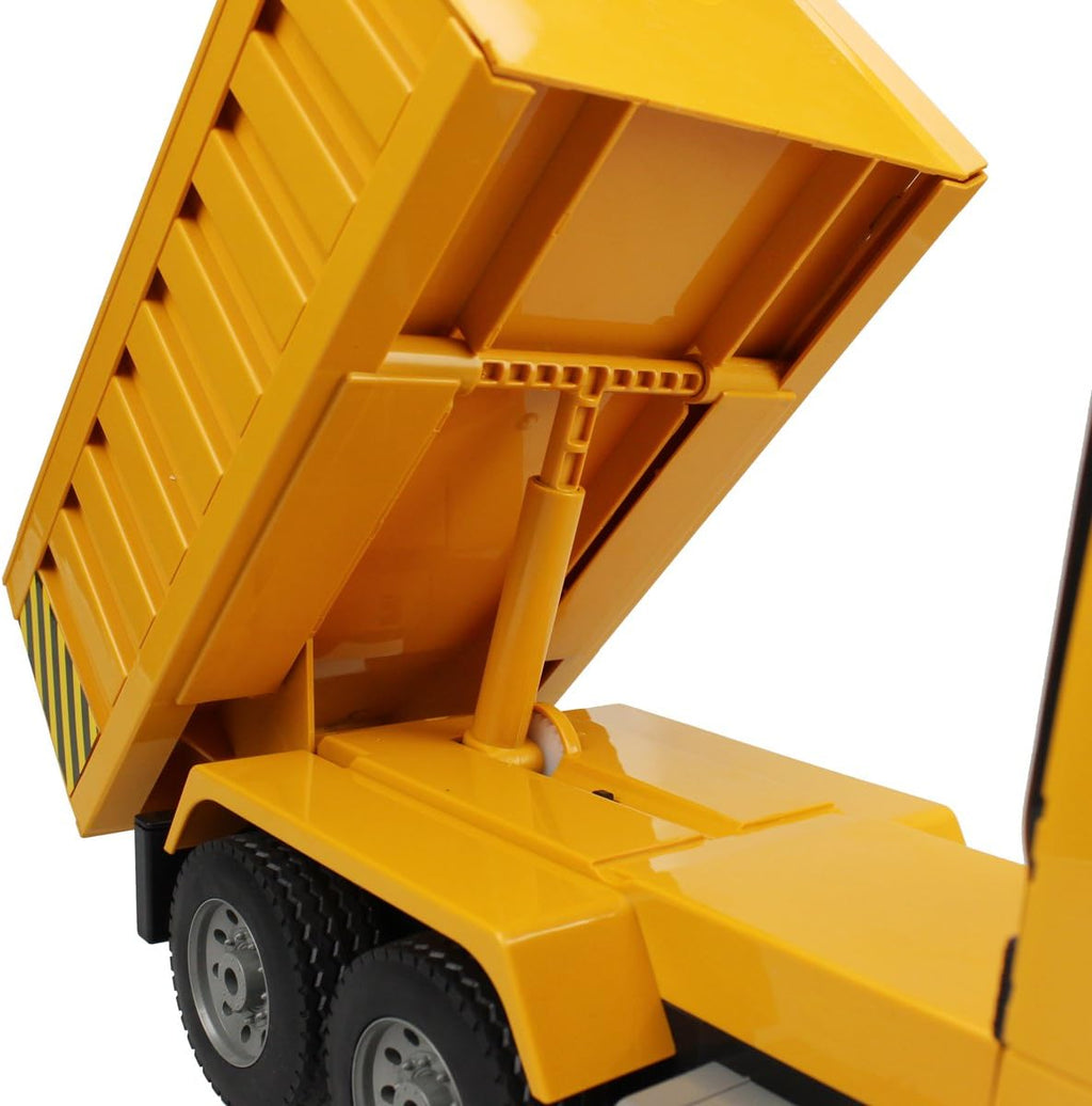 1/20 Scale 6 Channel RC Dump Truck Construction Vehicle Toy with LED Lights E166321