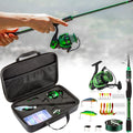 Collapsible Fishing Rod and Reel Combo with Carrier Bag T34889