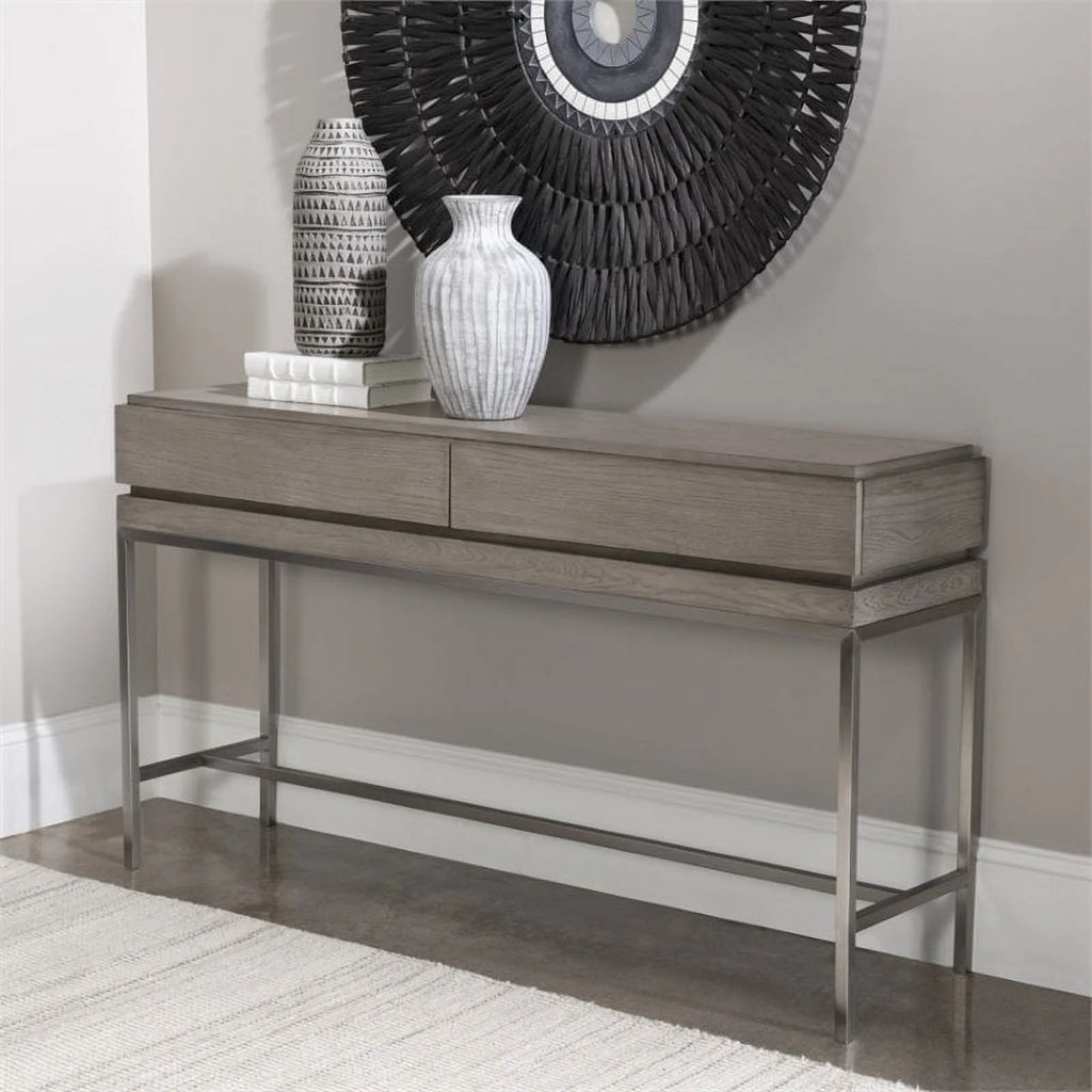 Modern Oak Console Table W979714