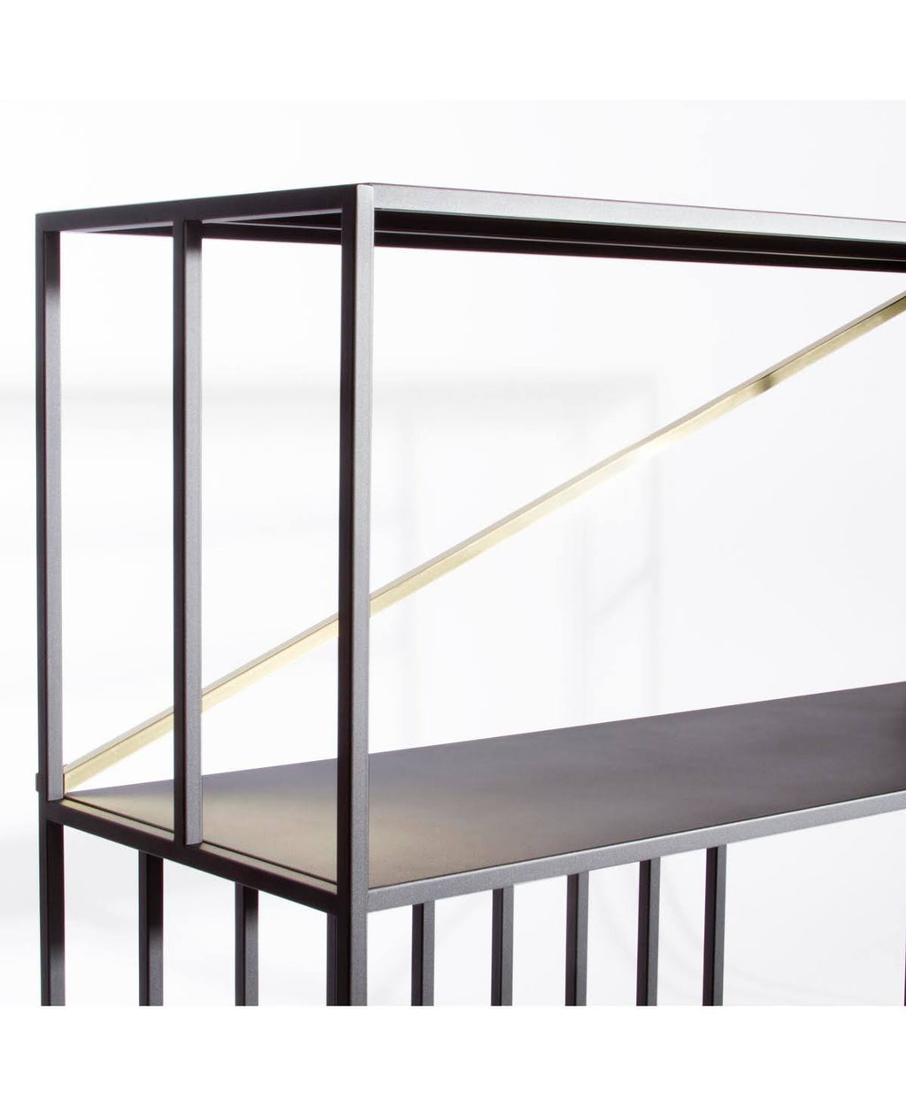 Black 2 Shelf Bookcase P94809