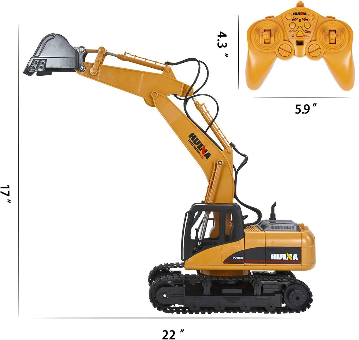 Remote Control Excavator Toy 1/14 Scale 15 Channel RC Excavator G3122