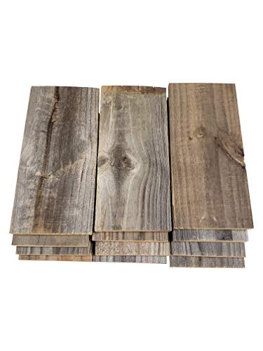 Rustic Weathered Reclaimed Wood Planks (6 planks - 24" long) V7625