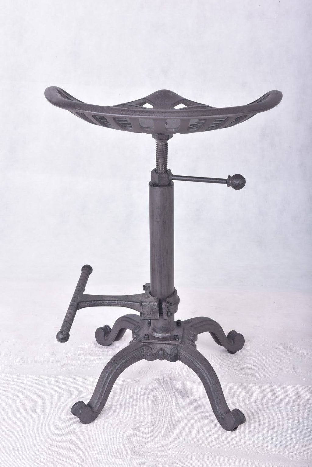 Rustic Industrial Farmhouse Tractor Seat Adjustable Bar Stool D281