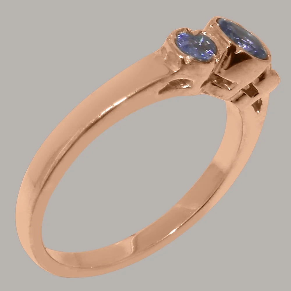 18k Rose Gold Natural Tanzanite Ring I102437