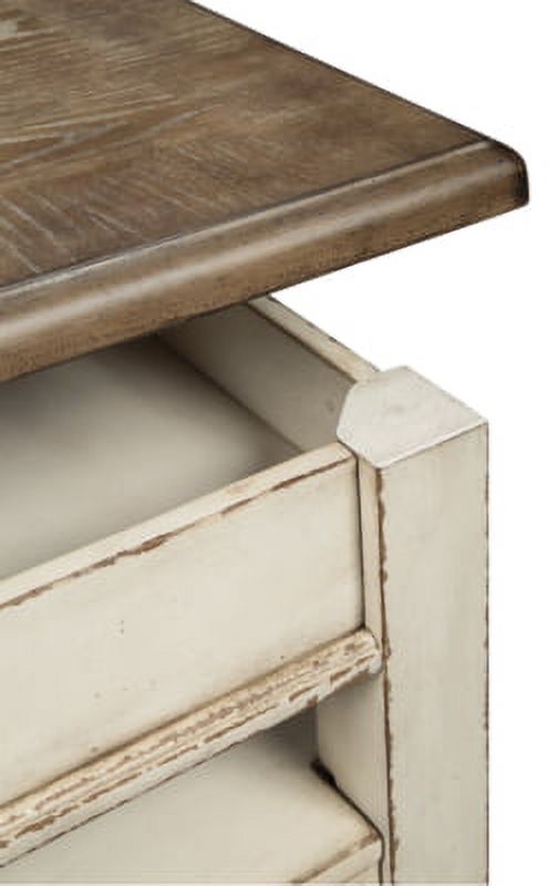 White/Brown Lift Top Coffee Table Q47792