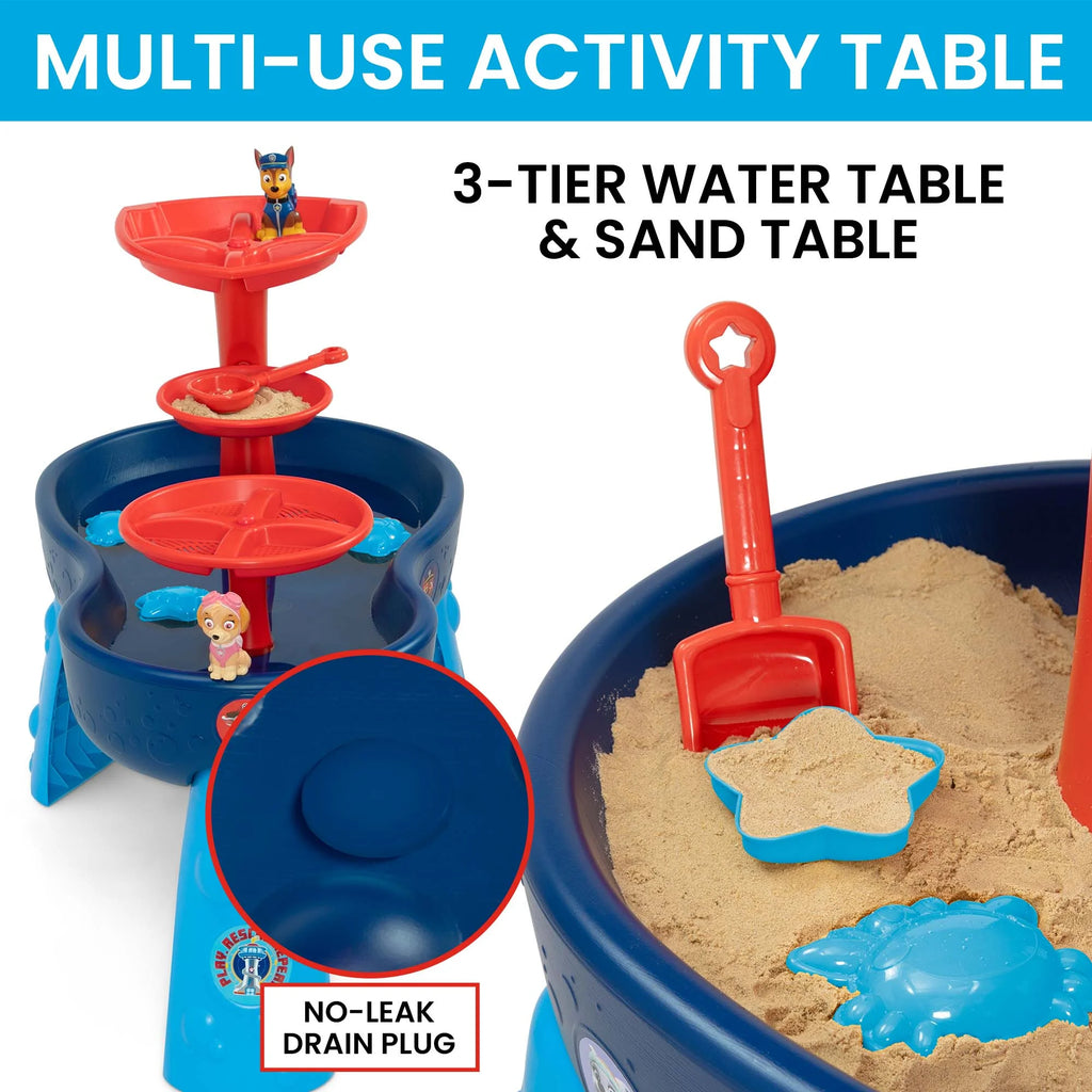 3-Tier Water Table with 11-Piece Toy Set, Blue M16677