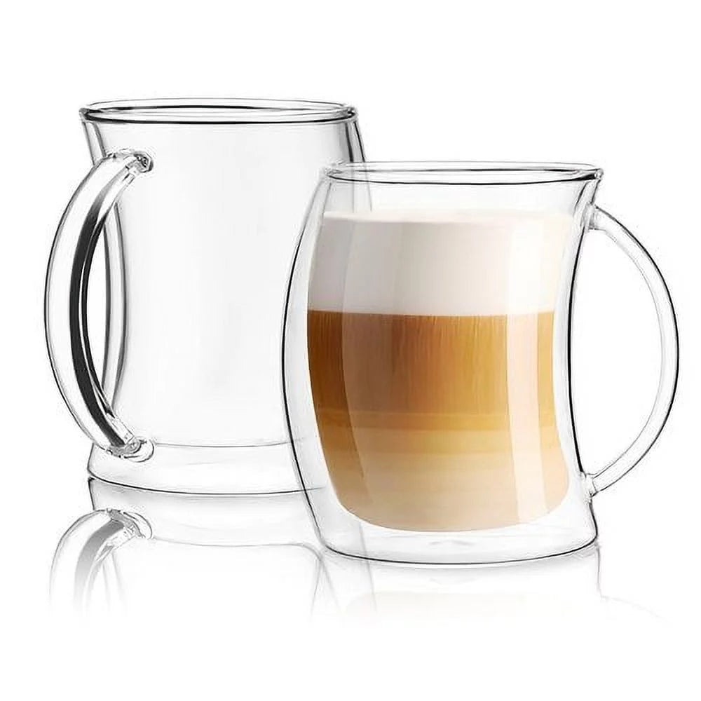 Double Wall Insulated Coffee Mug 13 oz Set of 2 J1615