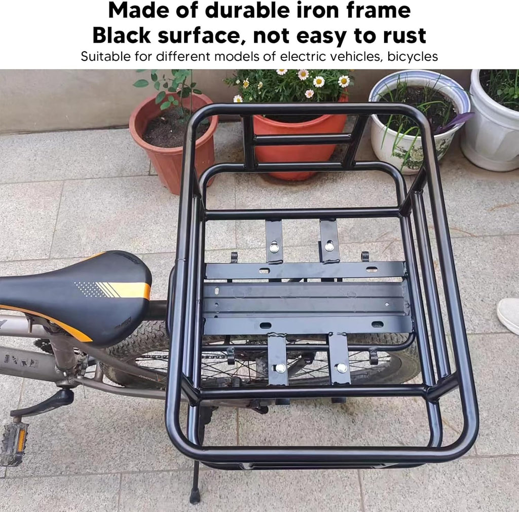 Large Capacity Metal Rear Bike Basket Q341452