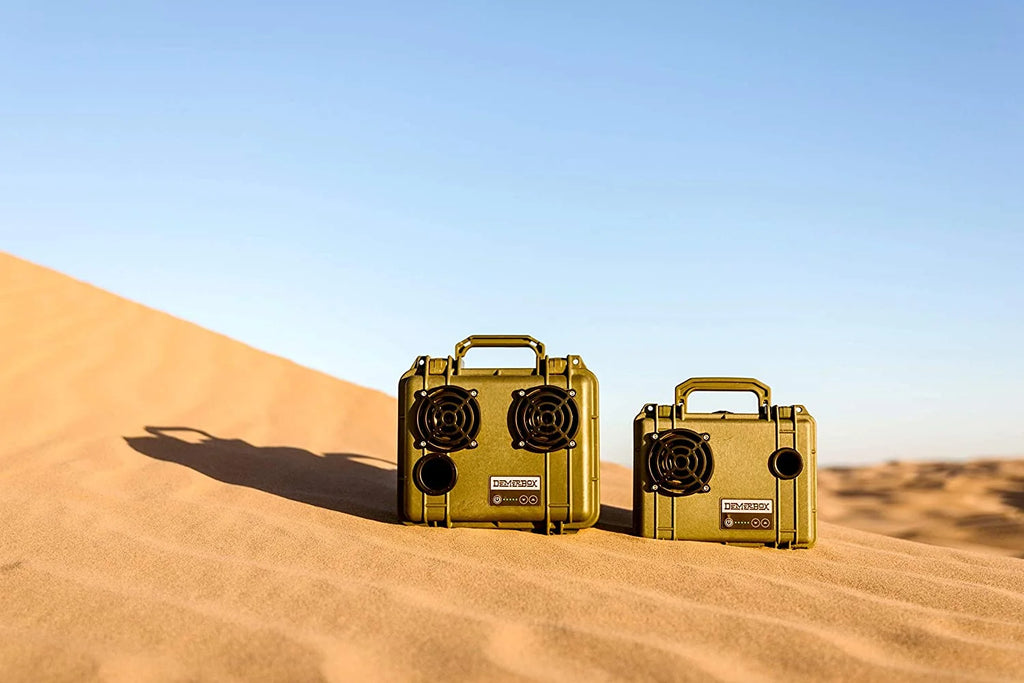 Blue Waterproof Rugged Outdoor Speaker with USB Charging V6174
