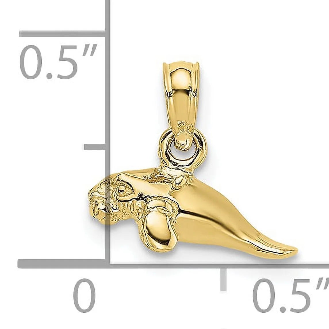 10K Yellow Gold Mini Manatee Charm X9792