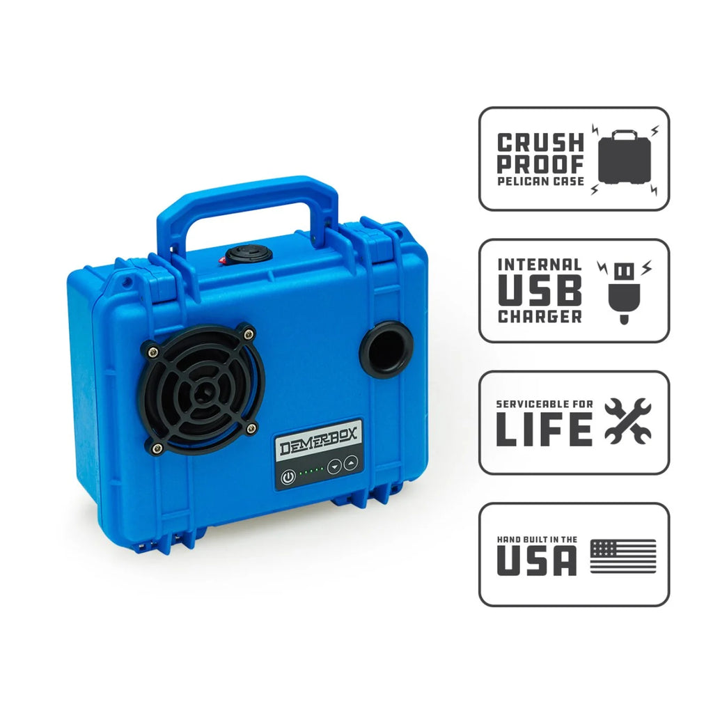 Blue Waterproof Rugged Outdoor Speaker with USB Charging V6174