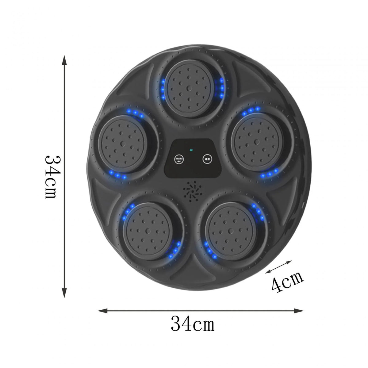 Electronic Boxing Machine Adjustable Punching Pad with Gloves M88207