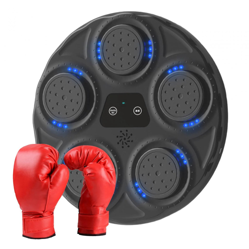 Electronic Boxing Machine Adjustable Punching Pad with Gloves M88207