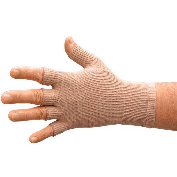 Beige Quarter Finger Compression Glove D223