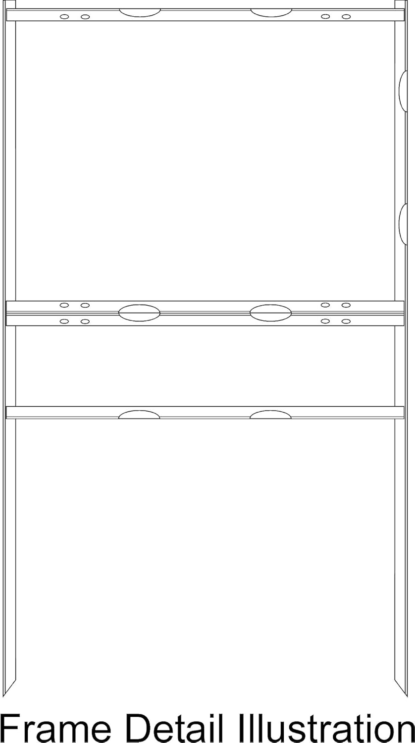 18 x 24 Metal H-Frame Yard Sign with Rider, Black (Pack of 3) W5590
