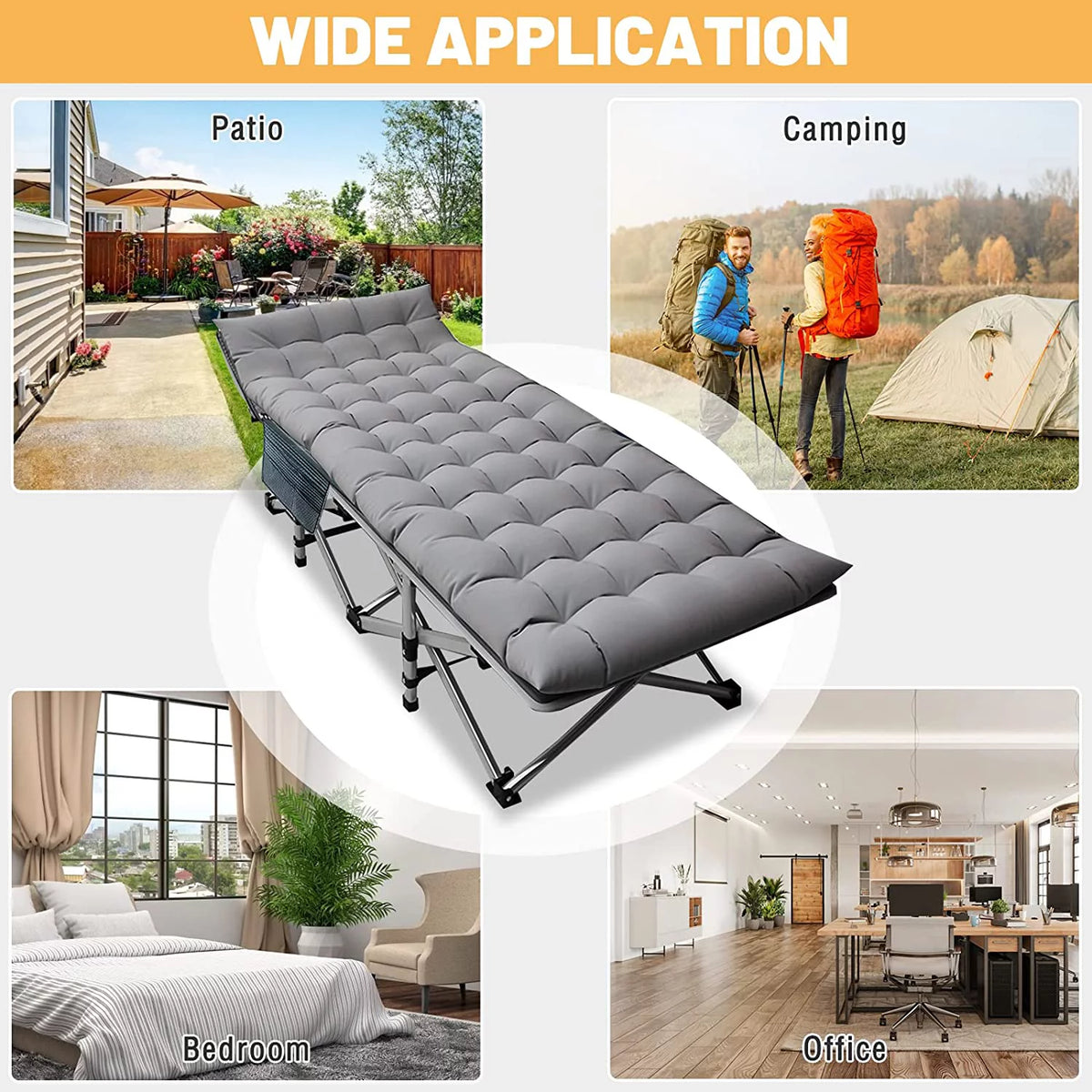 Folding Bed with Mattress and Carrying Bag U9020