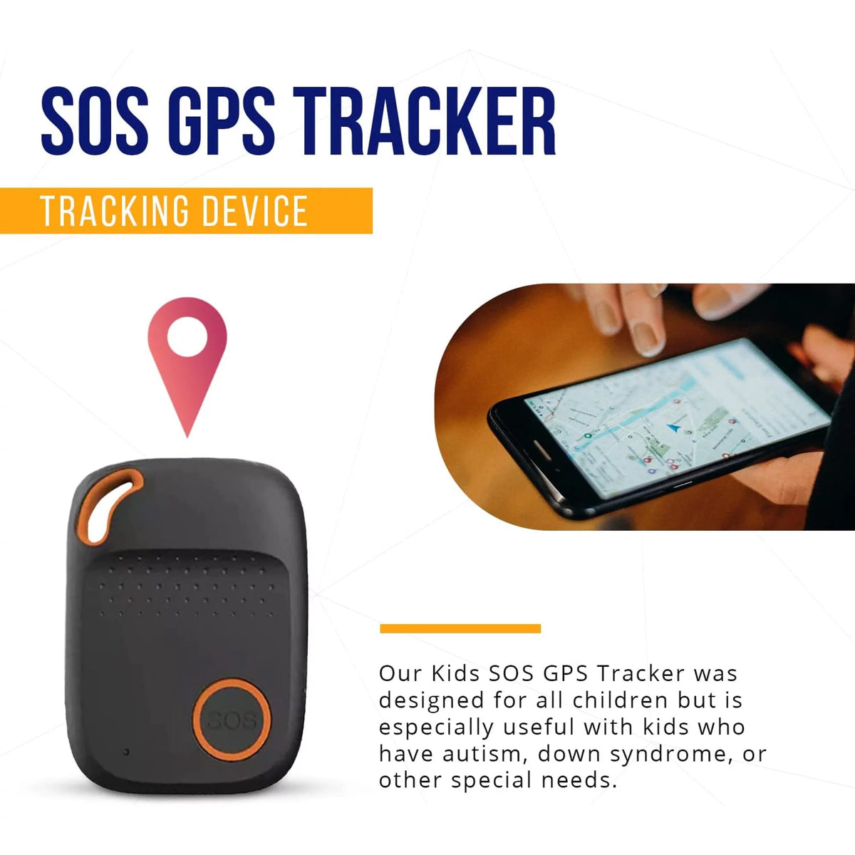 Elderly Fall Alert Monitoring SOS Button GPS Tracker Q97127