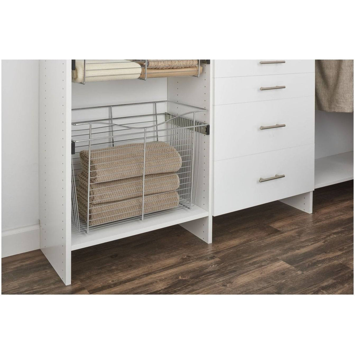 30 in Oil Rubbed Bronze Closet Pullout Basket I657