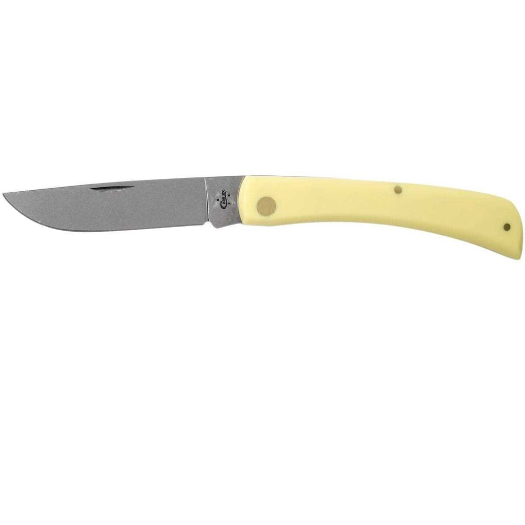 Yellow Delrin Handle CV Steel Pocket Knife W297692
