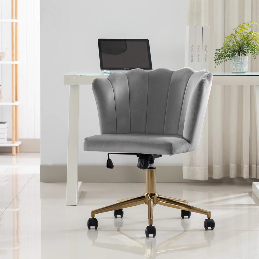 Velvet Swivel Office Chair F265