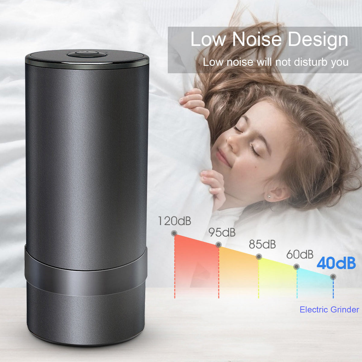 Electric Herb Grinder USB Rechargeable Aluminum Alloy X826