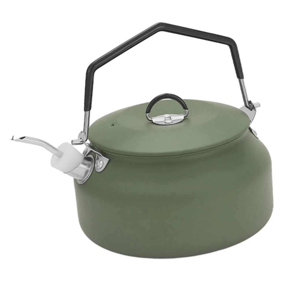 1L Camping Water Kettle Teapot Green R7663